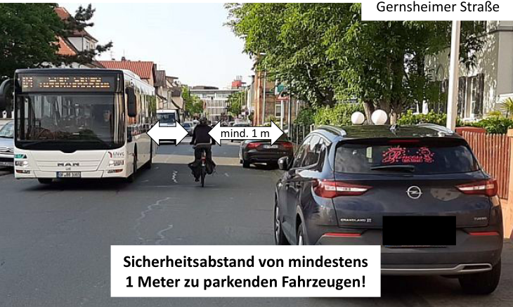 Sicherheitsabstand zu parkenden Autos Sicherheitsabstand zu parkenden Autos