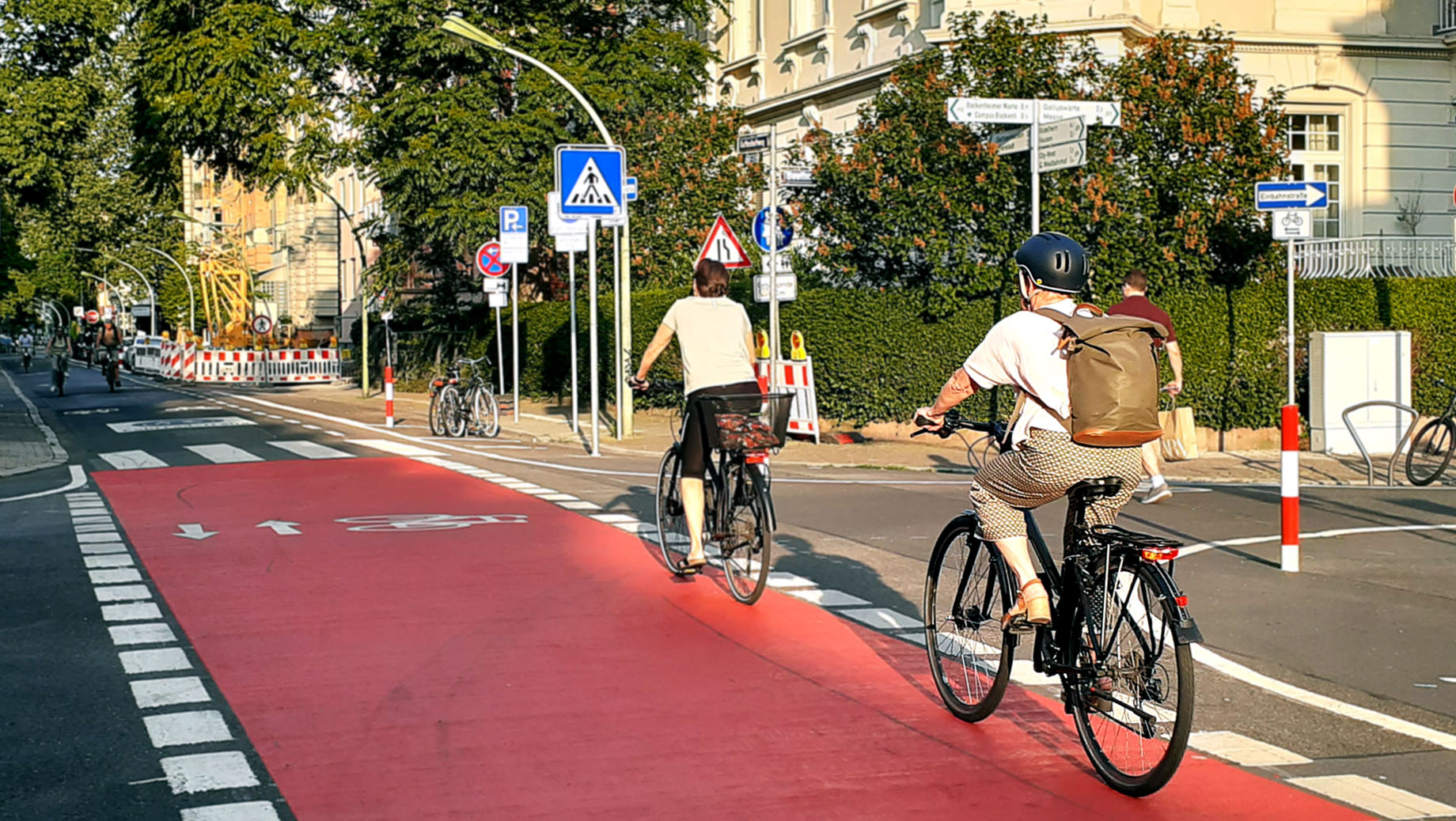 sichere Kreuzung für Radfahrende